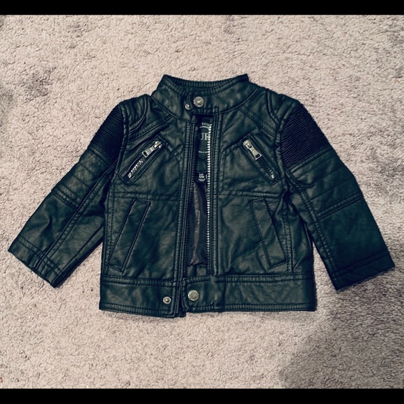 infant leather jacket
